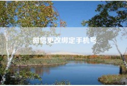 微信更改绑定手机号