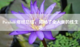 Pornhub 年终总结，揭秘了全人类的性生活
