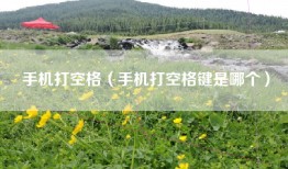 手机打空格（手机打空格键是哪个）