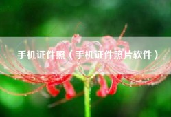 手机证件照（手机证件照片软件）