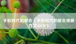 手机时代的聚会（手机时代的聚会漫画作文450字）