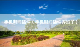 手机时间插件（手机时间插件弄没了）