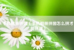 手机相册拼图（手机相册拼图怎么拼才能拼成）