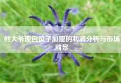 熊大爷现包饺子加盟的利润分析与市场前景