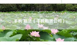 手机 租赁(手机租赁公司)