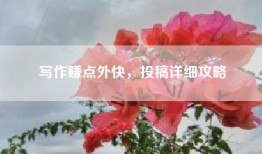 写作赚点外快，投稿详细攻略