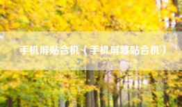 手机屏贴合机（手机屏幕贴合机）