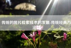 传统的图片检索技术的发展-传统经典方法篇