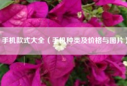 手机款式大全（手机种类及价格与图片）