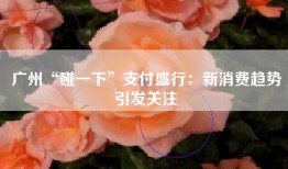 广州“碰一下”支付盛行：新消费趋势引发关注