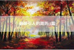 最吸引人的简历(4篇)