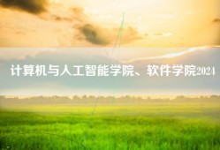 计算机与人工智能学院、软件学院2024