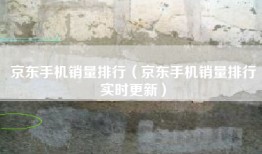 京东手机销量排行（京东手机销量排行实时更新）