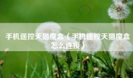 手机遥控天猫魔盒（手机遥控天猫魔盒怎么连接）