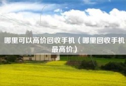 哪里可以高价回收手机（哪里回收手机最高价）