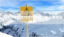关键词排名提升技巧揭秘，优化策略全解析