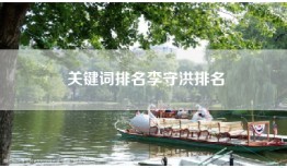 关键词排名李守洪排名
