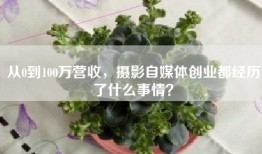 从0到100万营收，摄影自媒体创业都经历了什么事情？