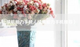续航能力手机（续航能力手机推荐）