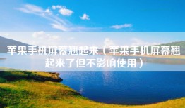 苹果手机屏幕翘起来（苹果手机屏幕翘起来了但不影响使用）