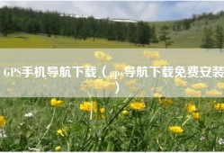 GPS手机导航下载（gps导航下载免费安装）