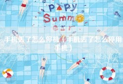 手机丢了怎么停机（手机丢了怎么停用手机）