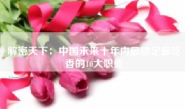解密天下：中国未来十年内最稳定最吃香的10大职业
