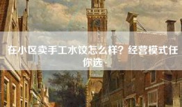 在小区卖手工水饺怎么样？经营模式任你选