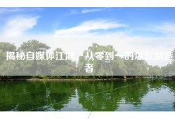 揭秘自媒体江湖，从零到一的爆款制造者
