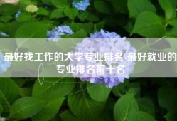 最好找工作的大学专业排名-最好就业的专业排名前十名