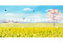 诺基亚手机墙纸（诺基亚壁纸app）