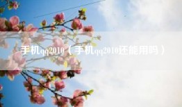 手机qq2010（手机qq2010还能用吗）