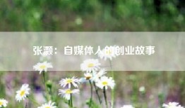 张灏：自媒体人的创业故事