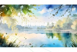 农村创业的金点子