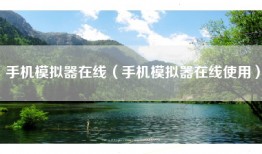 手机模拟器在线（手机模拟器在线使用）
