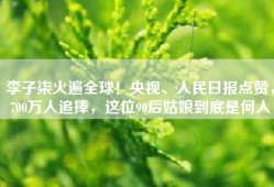 李子柒火遍全球！央视、人民日报点赞，700万人追捧，这位90后姑娘到底是何人