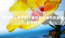 便宜的小米手机（便宜的小米手机都是红米吗）