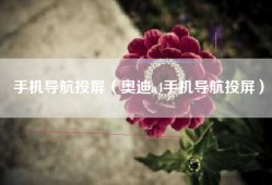 手机导航投屏（奥迪a4手机导航投屏）