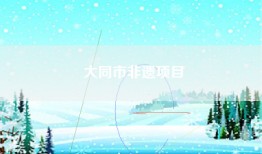 大同市非遗项目