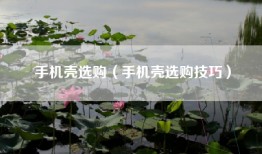 手机壳选购（手机壳选购技巧）