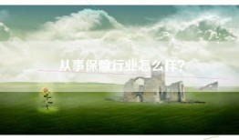 从事保险行业怎么样？