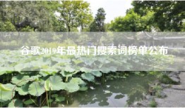 谷歌2019年最热门搜索词榜单公布