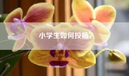 小学生如何投稿？