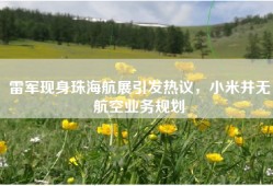 雷军现身珠海航展引发热议，小米并无航空业务规划