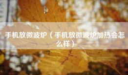 手机放微波炉（手机放微波炉加热会怎么样）