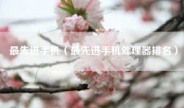 最先进手机（最先进手机处理器排名）