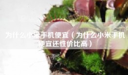 为什么小米手机便宜（为什么小米手机便宜还性价比高）