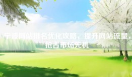 宁波网站排名优化攻略，提升网站流量，抢占市场先机