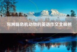 写濒临危机动物的英语作文北极熊