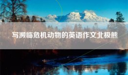 写濒临危机动物的英语作文北极熊
